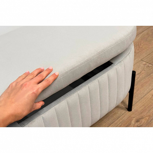 Пуф Винни галька (велюр)