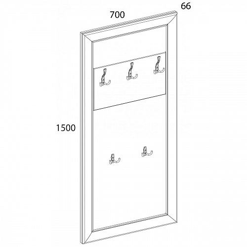 Вешалка OLIVIA Вудлайн крем