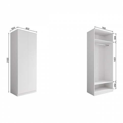 Шкаф Мори 800 Белый
