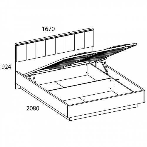 Спальный гарнитур JAGGER Дуб монастырский/Черный