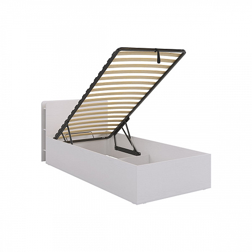 Кровать с подъемным механизмом Юниор 90х200 белое дерево