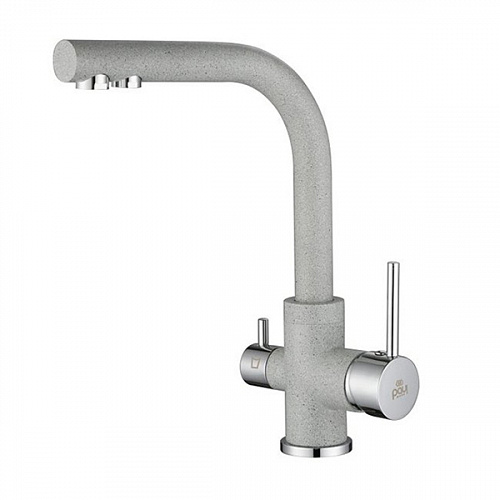 Смеситель для кухни высокий в цвет мойки Paulmark Ho213011