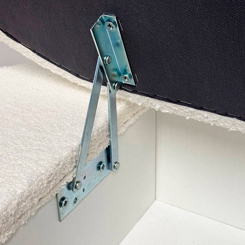 Пуф Барни белый (плюш)