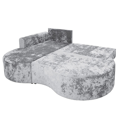 Угловой диван Каир (правый) PLUSH SILVER
