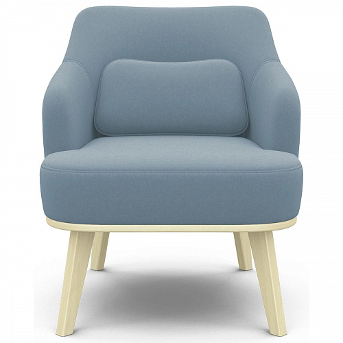 Кресло отдыха Комфорт-5 Низкая спинка CATANIA DUSTY BLUE/Бесцветный