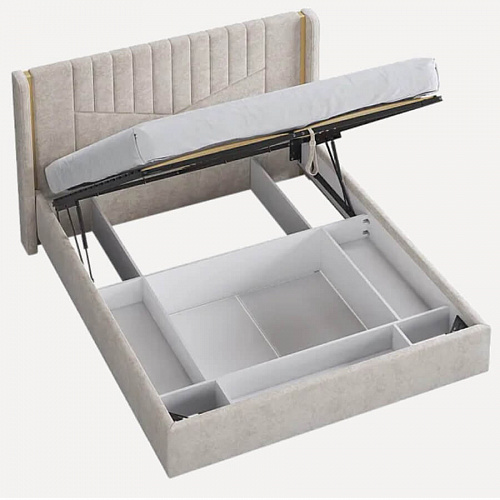 Кровать с подъемным механизмом Диор 160х200 кашемир суфле