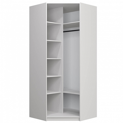 Шкаф угловой Локер Белый снег