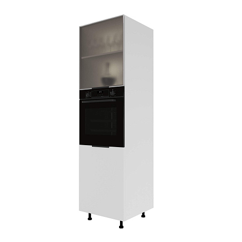 Фасад со стеклом из алюминиевого профиля (ПН600 с нишей) 596х698мм