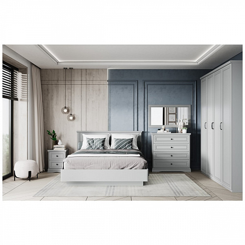 Кровать с подъемным механизмом VALENCIA 160 Серый