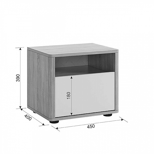 Спальный гарнитур Зара К2 дуб сонома/белый