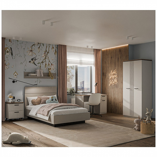 Стол письменный VINATI 1D1S ПЕРСИДСКИЙ ЖЕМЧУГ/АМАРОК