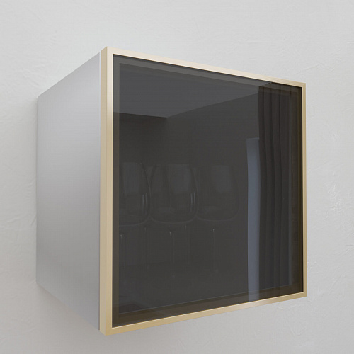 Фасад со стеклом из алюминиевого профиля 350х350