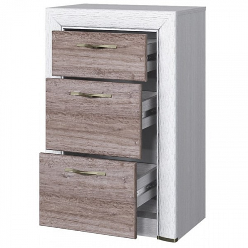 Комод 3S/56 OLIVIA Вудлайн крем/дуб анкона