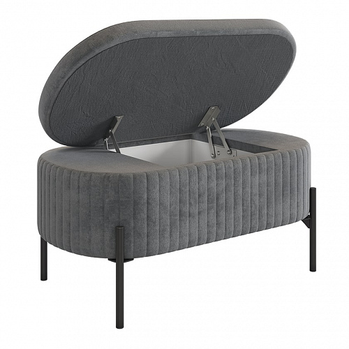 Пуф Винни графит (велюр)