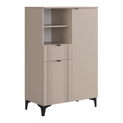 Комод Рич 2 кашемир/фрапучино матовый/черный