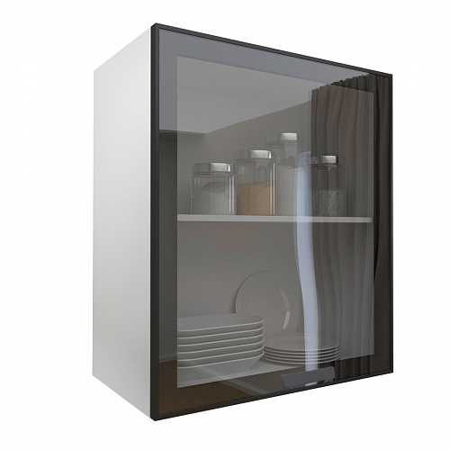 Фасад со стеклом из алюминиевого профиля 600х700