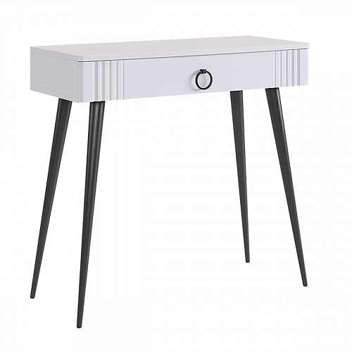 Туалетный столик Ева 2 белое дерево/белый матовый