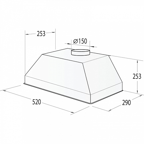 Встраиваемая вытяжка Gorenje BHI526E6X