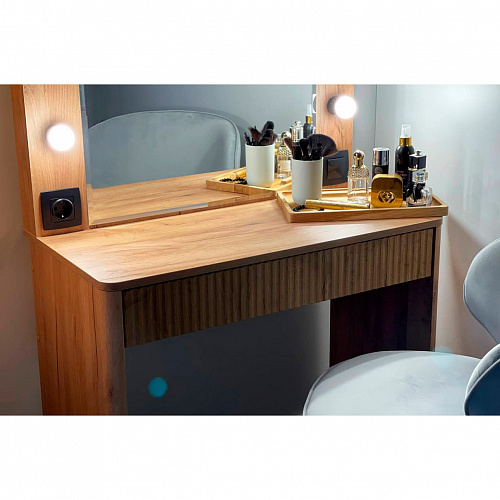 Туалетный столик Адам дуб крафт золотой