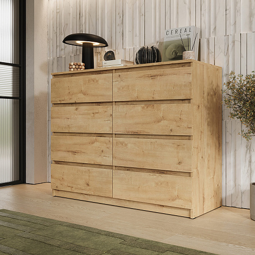 Комод ВЕГА Люкс 8Я Дуб Вотан