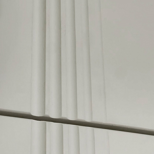 Антресоль двухдверная Ева 116.01 белое дерево/белый матовый