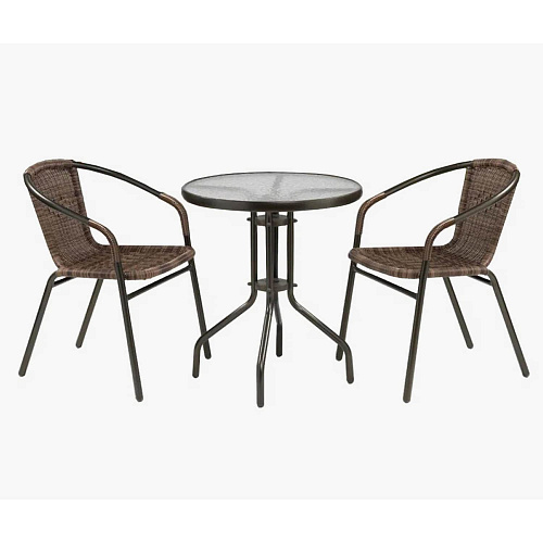 Комплект из ротанга TLH-037B/LTH-060-D60 Brown 2pcs