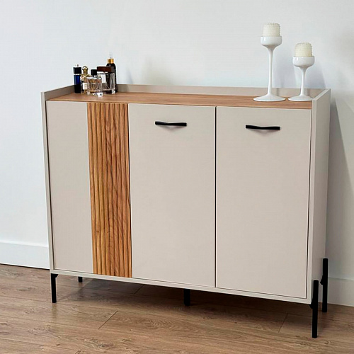 Комод Доминика кашемир/дуб крафт золотой