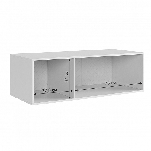 Антресоль трехдверная Ева 117.01 белое дерево/белый матовый