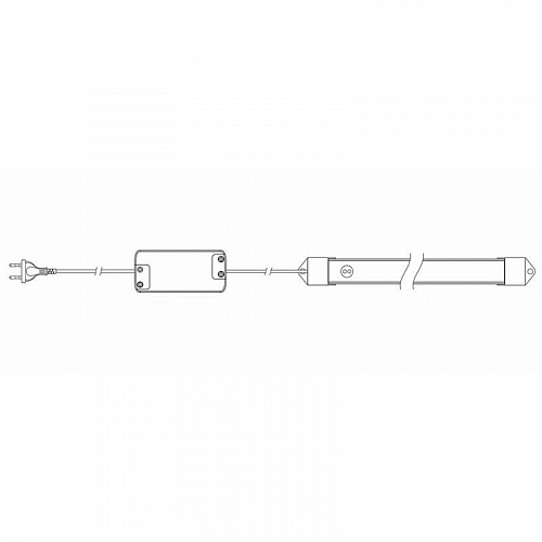 Комплект накл. профиля 0,78 м с LED лентой