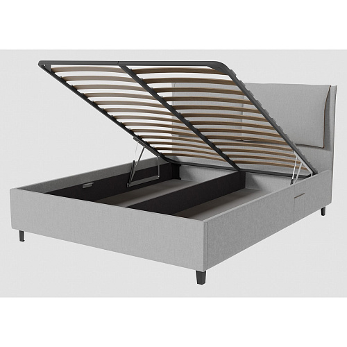 Кровать с подъемным механизмом Венеция 1400 Серый