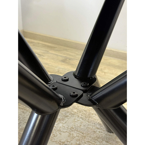 Стол обеденный Kenner DM1400 черный/керамика мрамор черный