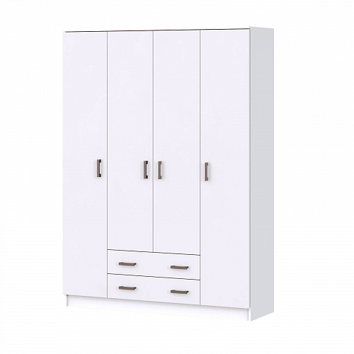 Шкаф Квадро без зеркала Белый гладкий