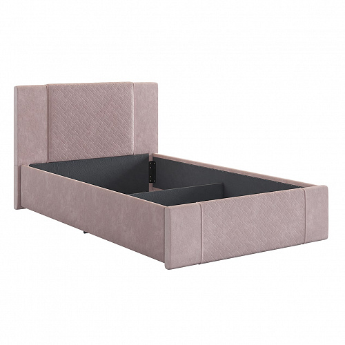 Кровать с подъемным механизмом Хлоя 120х200 нежно-розовый (велюр)