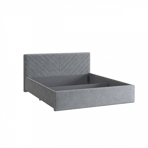 Кровать с подъемным механизмом Сандра 2 160х200 оникс (велюр)