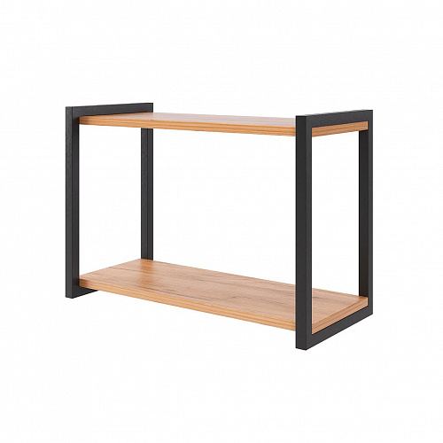 Полка Юниор дуб крафт золотой/черный муар