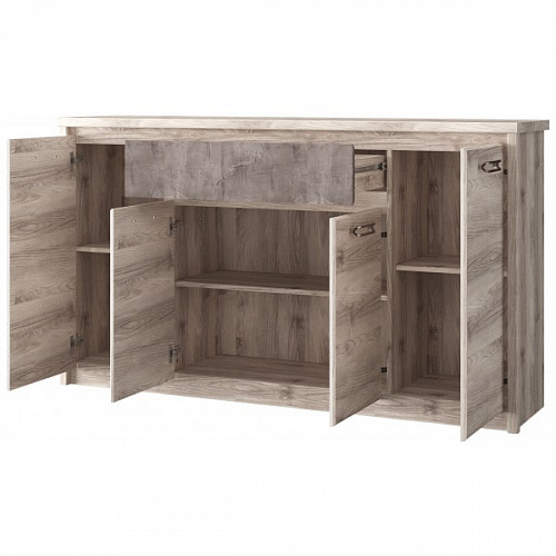 Комод 4D1S JAZZ Каштан найроби/Оникс