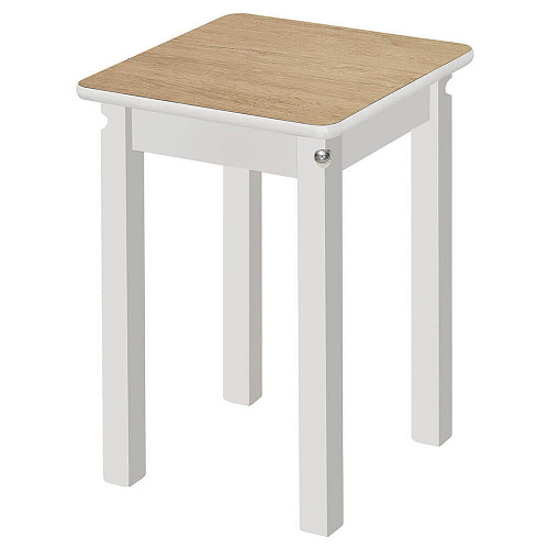 Табурет ПН Снег/Дуб рустик