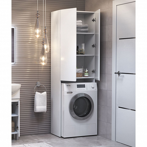 Шкаф комбинированный Wing 640 под стиральную машину белый