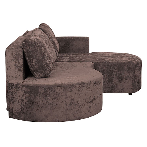 Угловой диван Каир (Левый) PLUSH CHOCOLATE