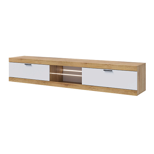 Гостиная ПРАГА №5 Дуб вотан/Белый гладкий