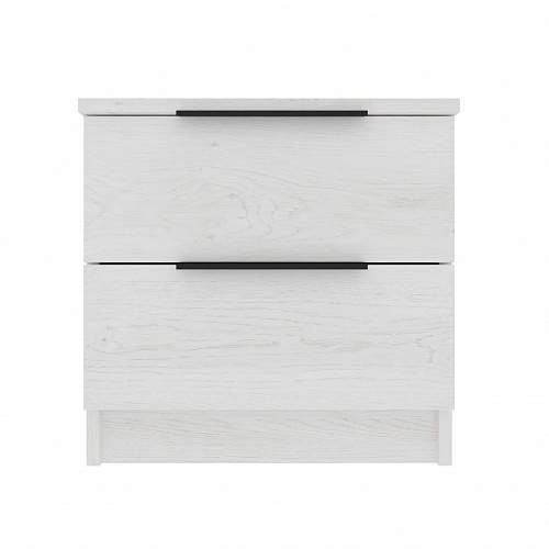 Тумба Катрин с двумя ящиками Дуб Харбор белый