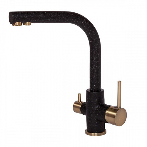 Смеситель для кухни высокий в цвет мойки Paulmark Ho213011