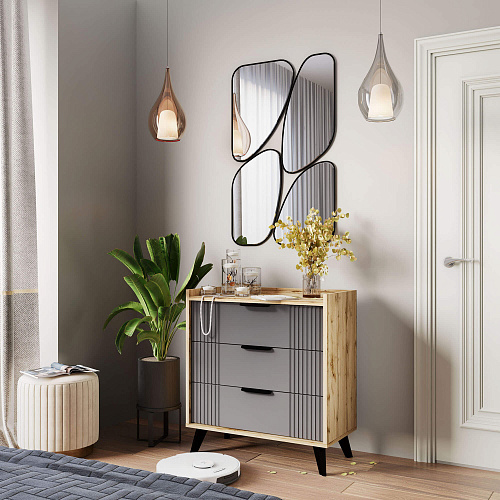 Комод Лотта МДФ вотан/графит