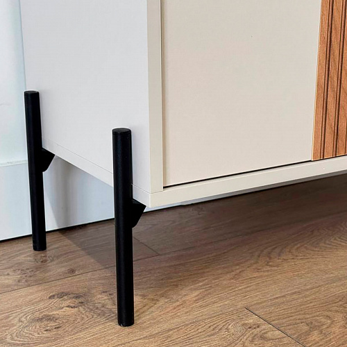 Комод Доминика с ящиком кашемир/дуб крафт золотой