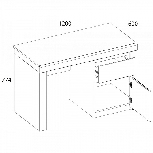 Набор детской мебели TAURUS Белый/Дуб вотан