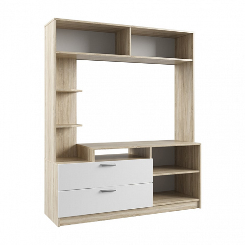 Стенка для гостиной Софи №2 Сонома/Белый NEW