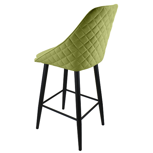 Стул барный Монти ST черный муар/Канди Олива