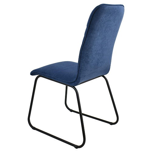 Стул София Релакс черный муар/Катания Дарк Блю