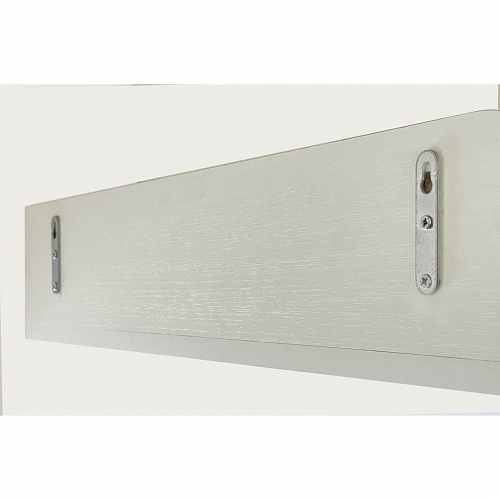 Полка навесная Бабочка белое дерево/пудра розовая (эмаль)