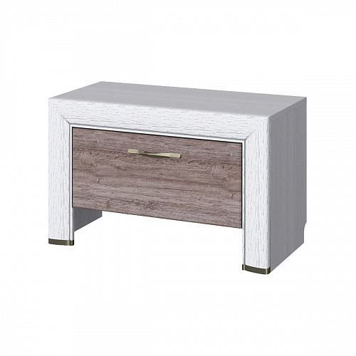 Тумба 1S OLIVIA Вудлайн крем/дуб анкона